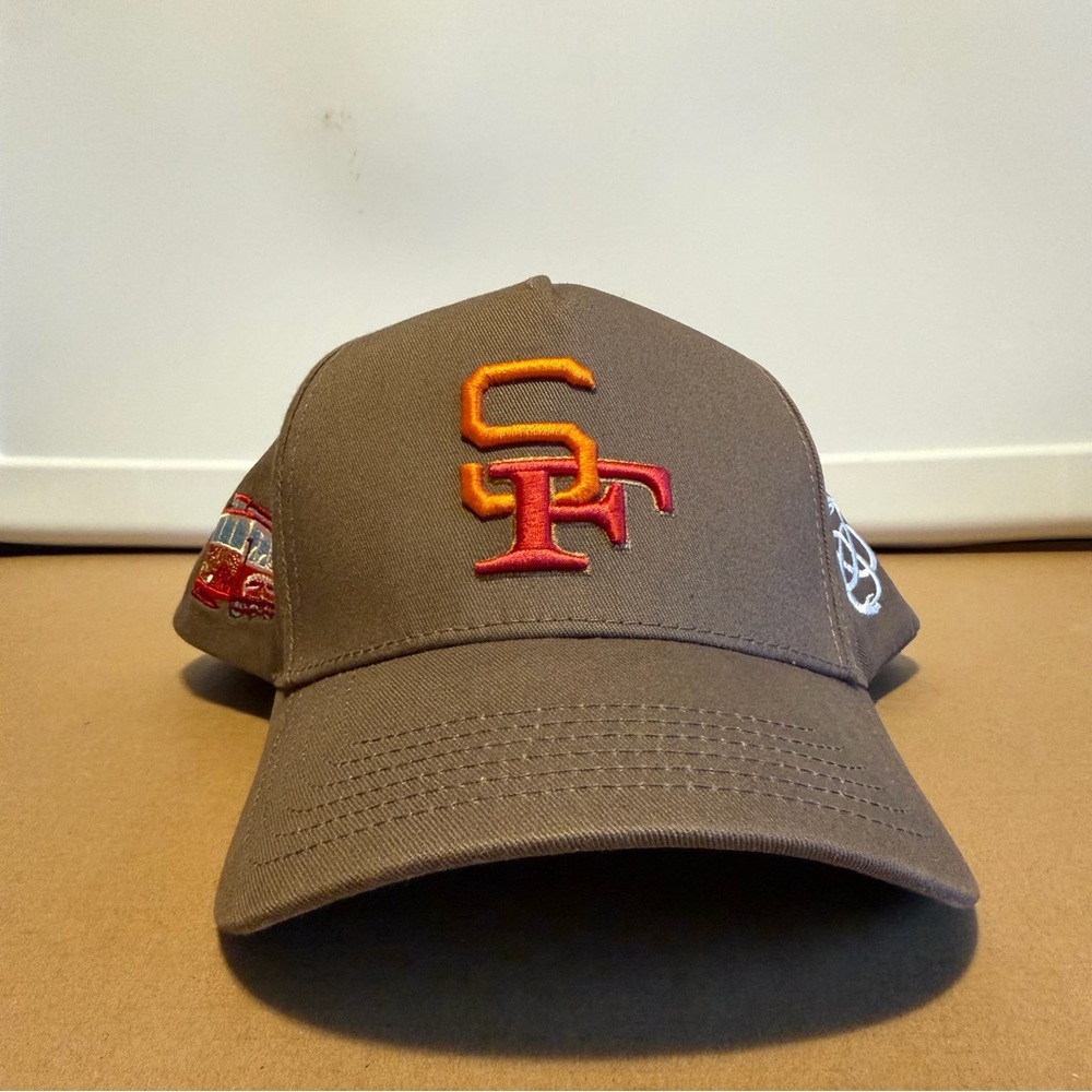 San Francisco Tan Cap with Embroidered Logo